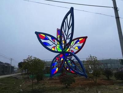 花叶雕塑灯