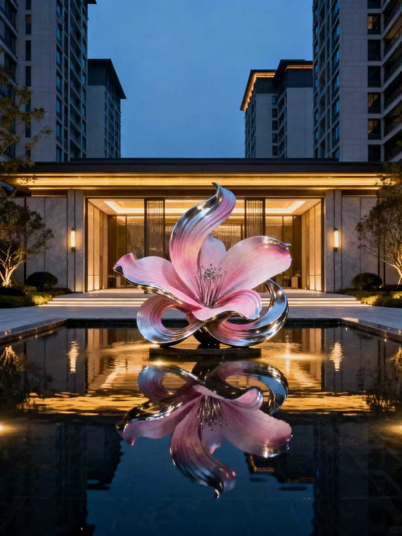 花朵雕塑灯